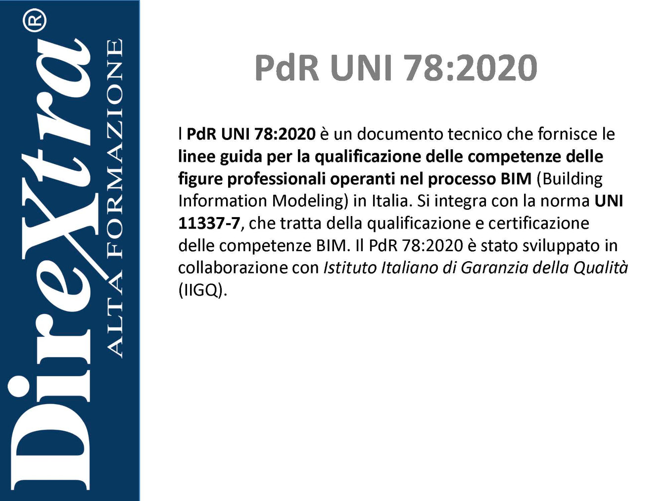 Corsi BIM negli Appalti Pubblici – Certificazione Competenze BIM UNI 11337