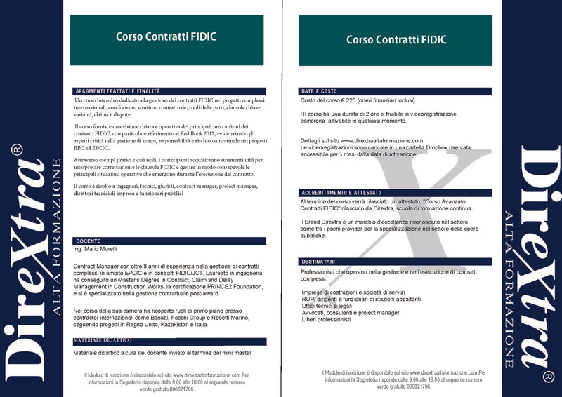 Corso Contratti FIDIC