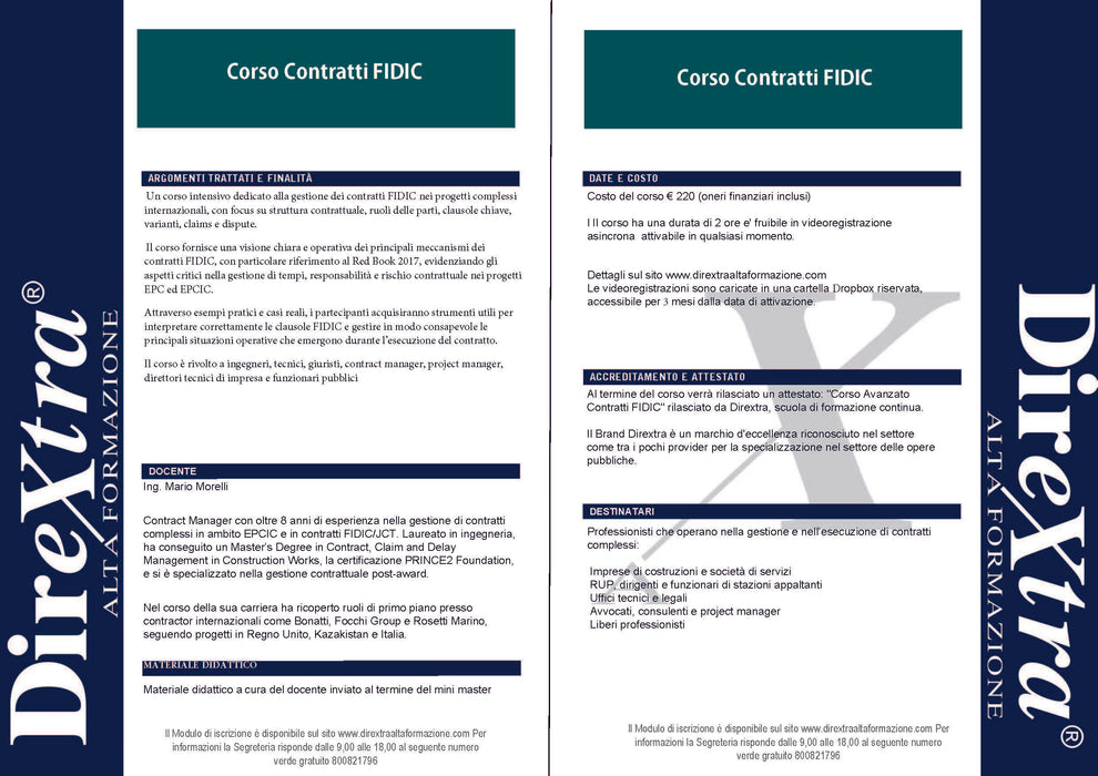 Corso Contratti FIDIC