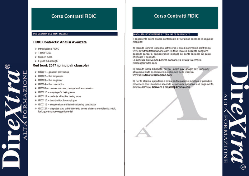 Corso Contratti FIDIC