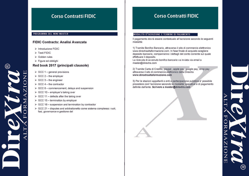 Corso Contratti FIDIC