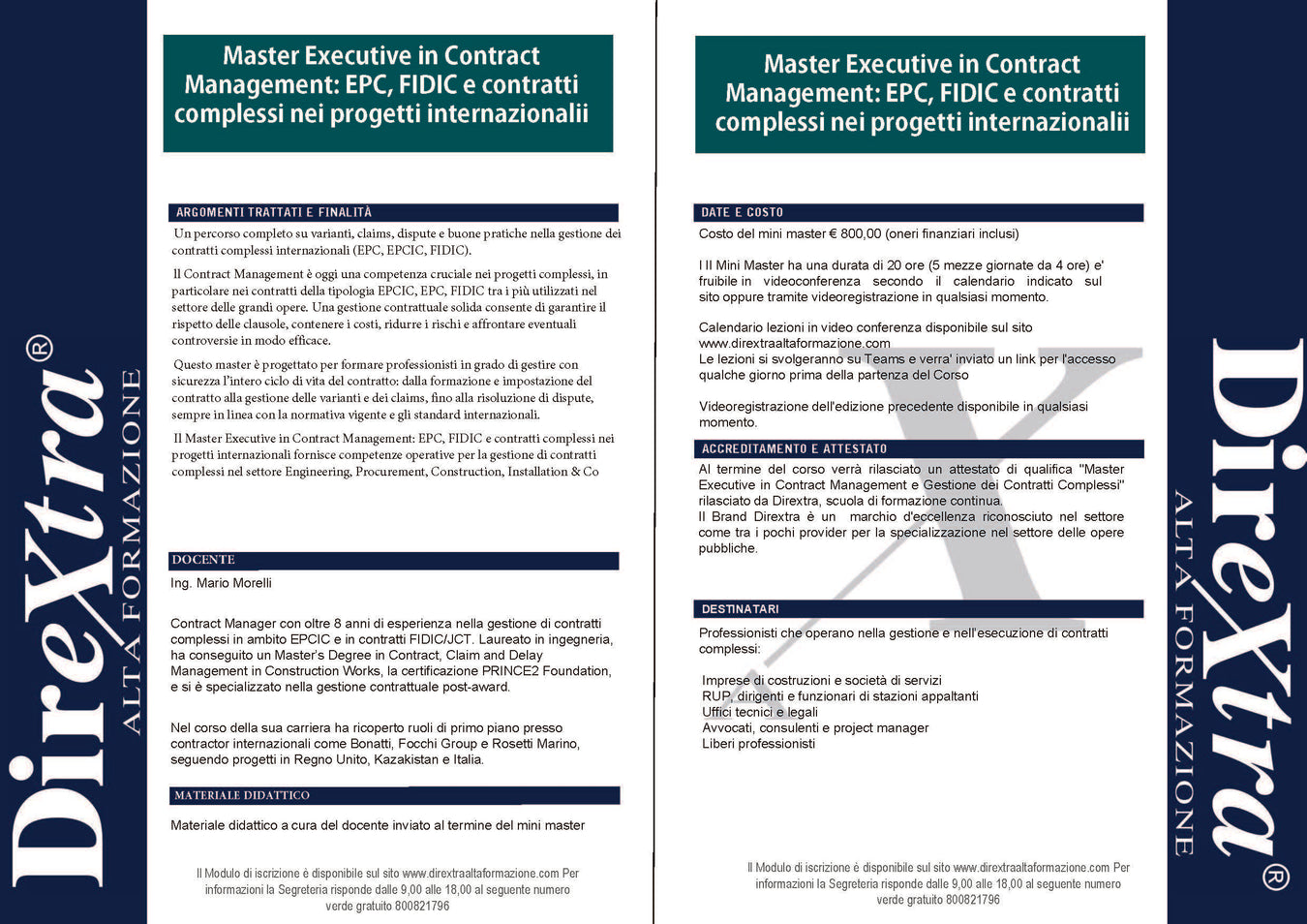 Corsi Area Contract Management e Contratti Internazionali