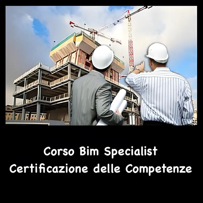 Due professionisti edili osservano un cantiere durante il Corso BIM Specialist